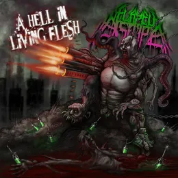 A Hell In Living Flesh von Flayed Disciple – Cover