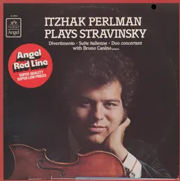 Stravinsky: Divertimento, Suite Italienne & Duo Concertant von Itzhak Perlman – Album Cover
