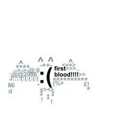 First Blood von :( – Cover