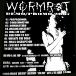 Demo/Promo 2007 von Wormrot – Album Cover