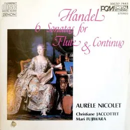 6 Sonatas for Flute & Continuo von Christiane Jaccottet – Album Cover