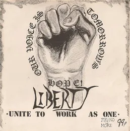 Our Voice is Tomorrow's Hope von Liberty – Cover