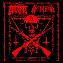 Four Merciless Approaches to Grind the Worthless Parasites Into Paste von Nanking – Album Cover