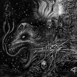 Obeisance to a Witch Moon von Grafvitnir – Album Cover