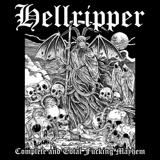 Complete and Total Fucking Mayhem von Hellripper – Album Cover
