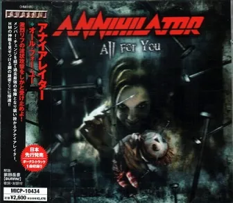 All for You von Annihilator – Album Cover