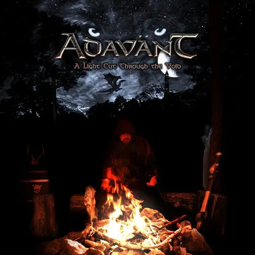 A Light Cut Through the Void von Adavänt – Album Cover