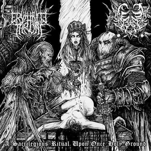 A Sacrilegious Ritual Upon Once Holy Ground von Erythrite Throne – Album Cover