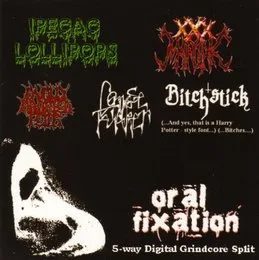 Oral Fixation 5-Way Digital Grindcore Split von XXX Maniak – Album Cover