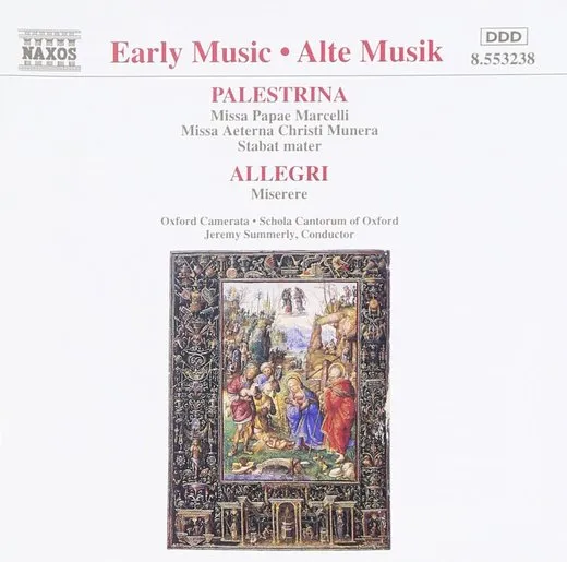 Palestrina: Missa Papae Marcelli, Missa Aeterna Christi Munera / Allegri: Miserere