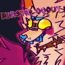 BURSTIN OOOUT von Fangs – Album Cover