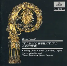 Te Deum & Jubilate in D / 4 Anthems von Simon Preston – Album Cover
