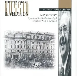 Symphony no. 1 in C minor, op. 3 / Symphony no. 5 in D major, op. 18 von Николай Яковлевич Мясковский – Album Cover