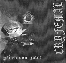 Fuck You God!! von Cryfemal – Cover