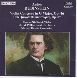 Violin Concerto in G major, op. 46 / Don Quixote (Humoresque), op. 87 von Антон Григорьевич Рубинштейн – Album Cover