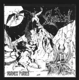 Horned Furies von Azaxul – Album Cover