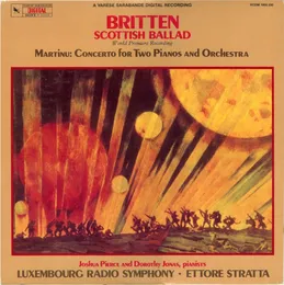 Britten: Scottish Balad / Martinů: Concerto for Two Pianos and Orchestra von Benjamin Britten – Album Cover
