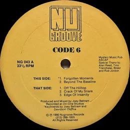 Forgotten Moments von Code 6 – Album Cover