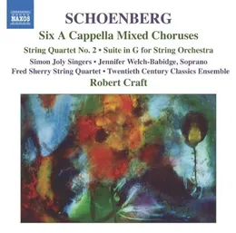 Six A Cappella Mixed Choruses / String Quartet no. 2 / Suite in G for String Orchestra von Fred Sherry String Quartet – Album Cover