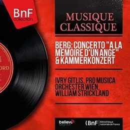 Concerto "À la mémoire d'un ange" / Kammerkonzert (mono version) von Ivry Gitlis – Album Cover