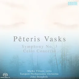 Symphony no. 3 / Cello Concerto von Pēteris Vasks – Album Cover