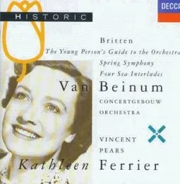 Spring Symphony / Four Sea Interludes / The Young Person's Guide to the Orchestra von Peter Pears – Album Cover