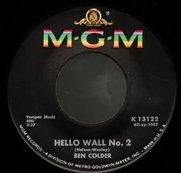 Hello Wall No. 2 / Shudders And Screams von Ben Colder – Cover