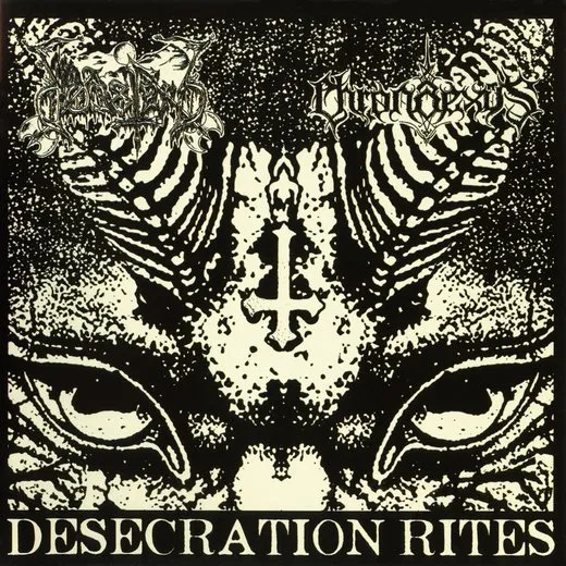 Desecration Rites von Dødsferd – Album Cover