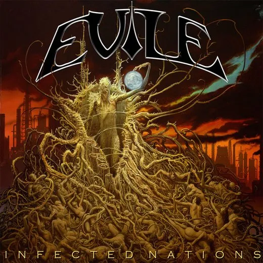 Infected Nations von Evile – Album Cover