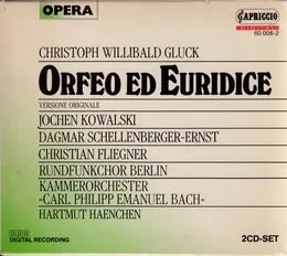 Orfeo ed Euridice (1988 Berlin studio cast) von Christoph Willibald Gluck – Album Cover