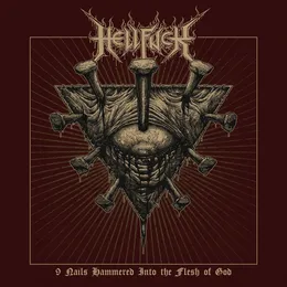 9 Nails Hammered into the Flesh of God von HellFuck – Album Cover