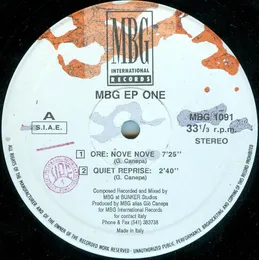 EP One von MBG – Cover