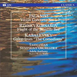Paganini: Violin Concerto no. 1 / Rimsky-Korsakov: Flight of the Bumble Bee / Kabalevsky: Galop from "The Comedians" von Дмитрий Борисович Кабалевский – Album Cover