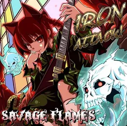 SAVAGE FLAMES von IRON ATTACK! – Album Cover