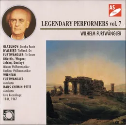 Legendary Performers vol. 7: Wilhelm Furtwängler von Eugen d’Albert – Cover
