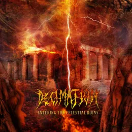 Entering the Celestial Ruins von Decimation – Album Cover