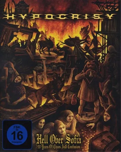 Hell Over Sofia: 20 Years of Chaos and Confusion von Hypocrisy – Album Cover
