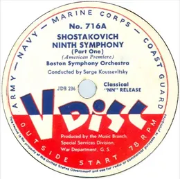 Ninth Symphony von Сергей Кусевицкий – Cover
