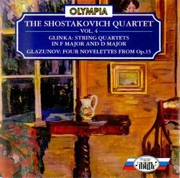 Glinka: String Quartets in F major and D major / Glazunov: Four Novelettes From op. 15 von Михаил Иванович Глинка – Album Cover