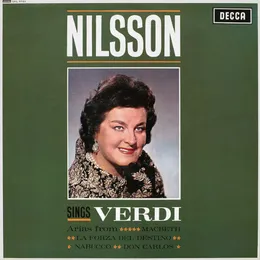 Nilsson Sings Verdi von Birgit Nilsson – Album Cover