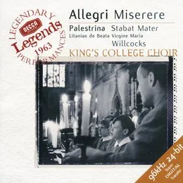 Allegri: Miserere / Palestrina: Stabat Mater / Litaniae de Beata Virgine Maria von Giovanni Pierluigi da Palestrina – Album Cover