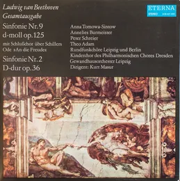 Sinfonie Nr. 9 D-moll Op. 125 (Mit Schlußchor Über Schillers Ode »An Die Freude«) / Sinfonie Nr. 2 D-dur Op. 36 von Peter Schreier – Album Cover