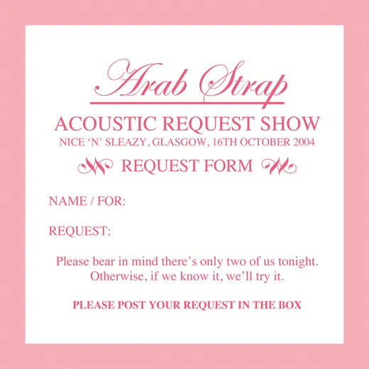 2004-10-16: Acoustic Request Show: Nice 'n' Sleazy, Glasgow, UK