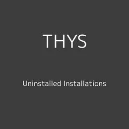 Uninstalled Installations von Thys – Album Cover