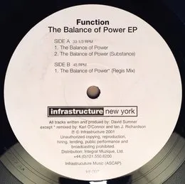 The Balance of Power EP von Function – Album Cover