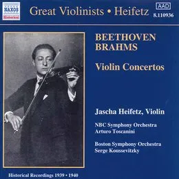 Beethoven, Brahms: Violin Concertos von Сергей Кусевицкий – Cover
