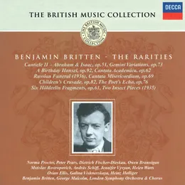 The British Music Collection: Benjamin Britten: The Rarities von Галина Вишневская – Album Cover