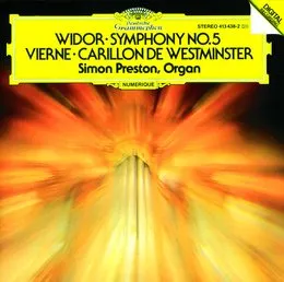 Widor: Symphony no. 5 / Vierne: Carillon de Westminster von Simon Preston – Album Cover