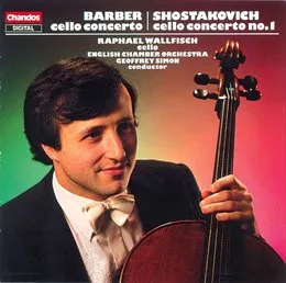 Barber: Cello Concerto / Shostakovich: Cello Concerto no. 1 von Raphael Wallfisch – Album Cover