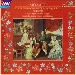 Mozart - Three Piano Quartets K478, K493 & K452 von Gary Cooper – Album Cover